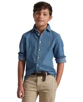 Polo Ralph Lauren Big Boys Cotton Chambray Sport Shirt