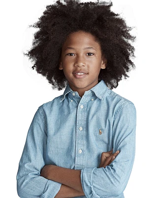 Polo Ralph Lauren Big Boys Cotton Chambray Sport Shirt