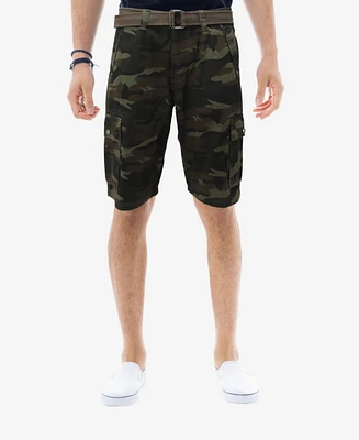X-Ray Men's 12.5" Cargo Shorts with Belt