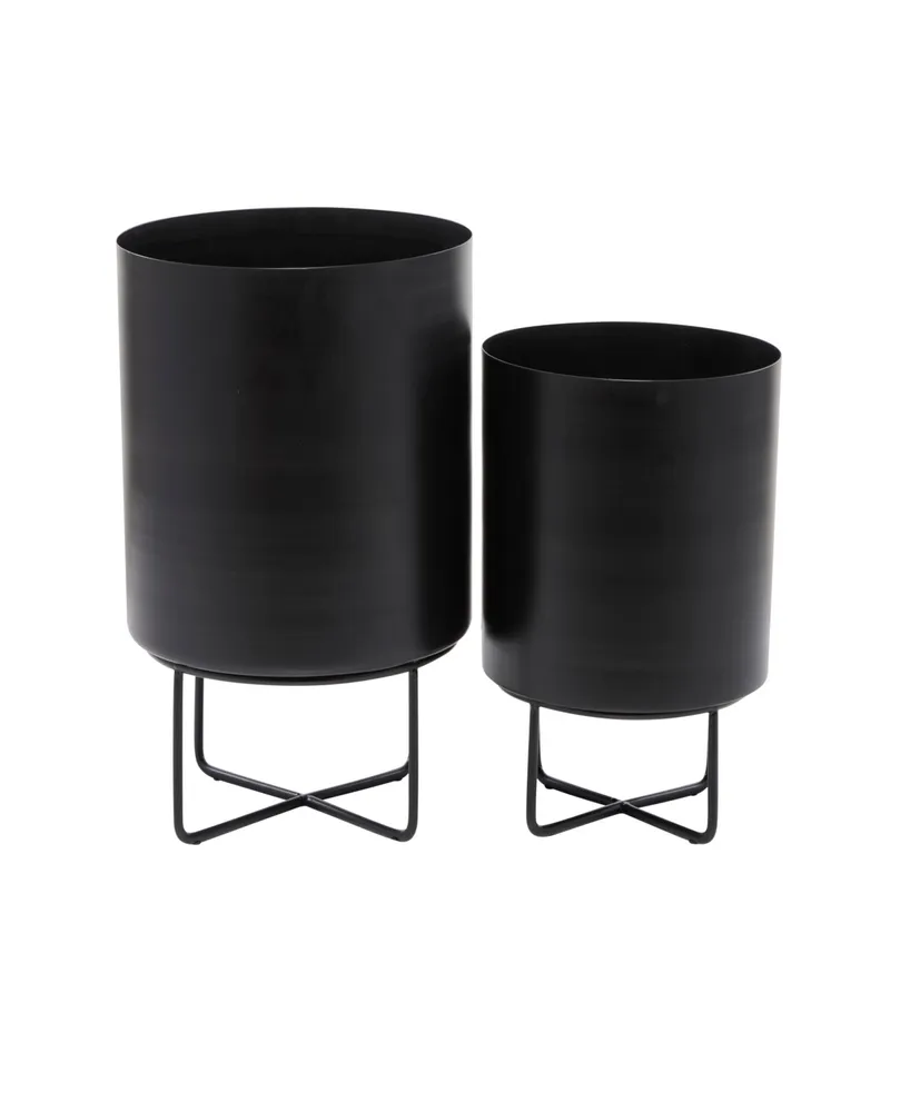 CosmoLiving Metal Planter Set of 2