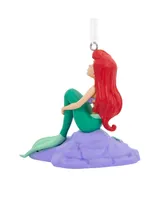 Hallmark Christmas Ornament Disney the Little Mermaid Ariel on Rock - Multi