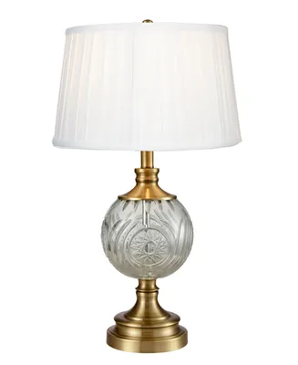 Dale Tiffany Mitre Lead Crystal Table Lamp