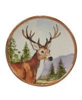 Certified International Mountain Summit Set of 4 Dessert Plates