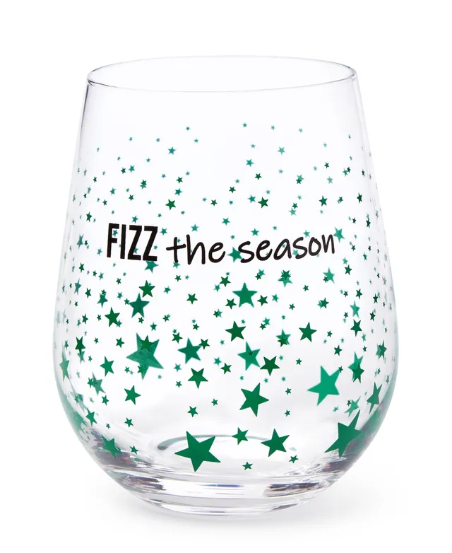 Holiday Stemless Wine Glasses, Set of 2, Created for Macy's