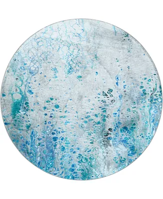 D Style Splash SPL18 8' x 8' Round Area Rug