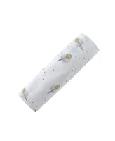 Malabar Baby Baby Gots Certified Organic Cotton Muslin Swaddle, Magical Feathers