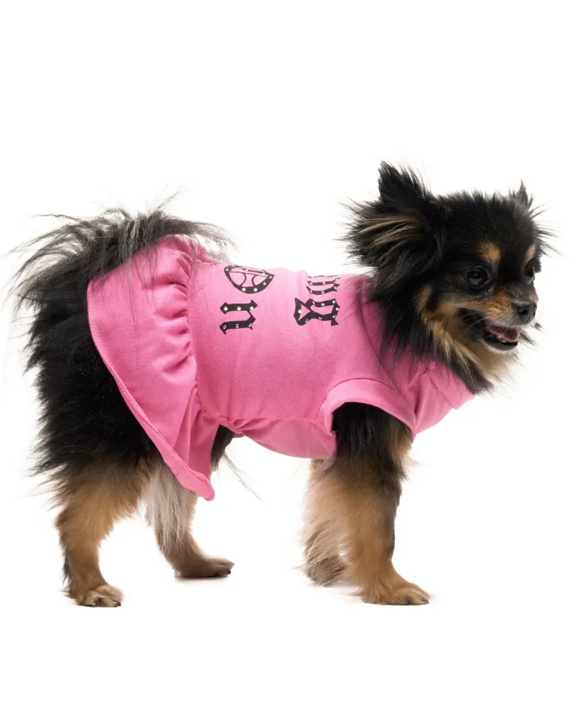 Juicy Couture Pink Bling It On Cheer Pet Dress, X-Small