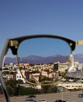 Ray-Ban Unisex Polarized Sunglasses, Hexagonal Flat Lenses - Silver
