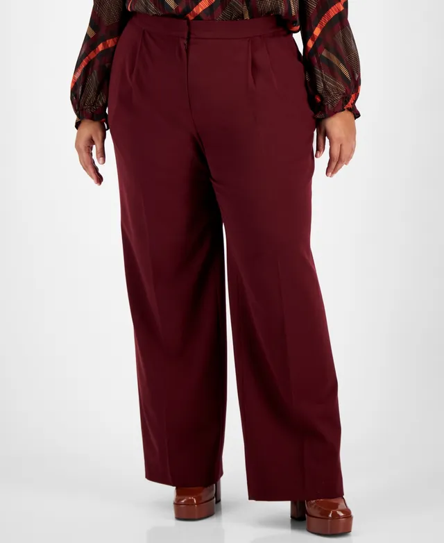 Bar III Women's Ponte-Knit Flare-Leg Pants, Created for Macy's - Macy's