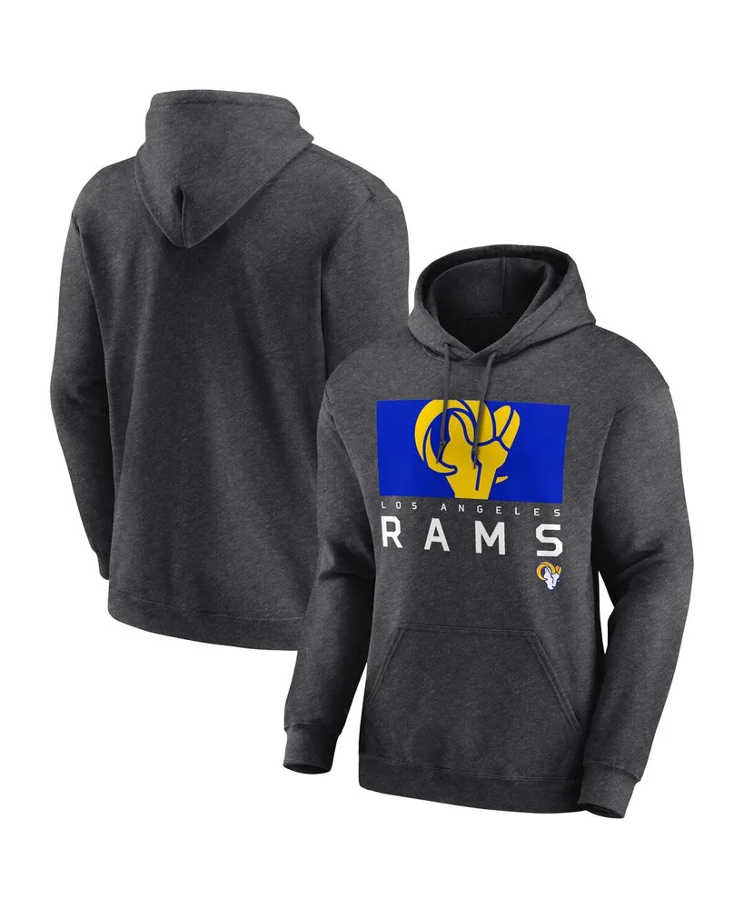 Men's Starter Black Los Angeles Rams Vamos Pullover Hoodie Size: Large