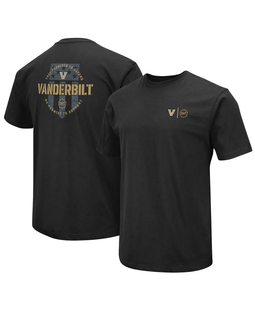 Men's Colosseum Black Vanderbilt Commodores Oht Military-Inspired Appreciation T-shirt