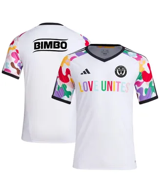 Men's adidas White Philadelphia Union 2023 Pride Pre-Match Top