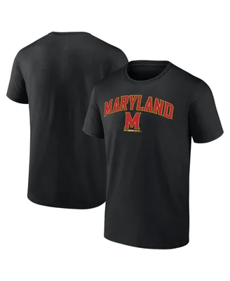 Men's Fanatics Black Maryland Terrapins Campus T-shirt