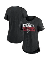 Women's Nike Heather Black Atlanta Falcons Local Fashion Tri-Blend T-shirt