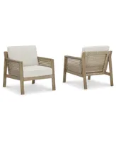 Barn Cove Outdoor Lounge Chair w/Cushion, Set of 2