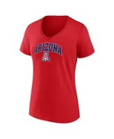 Women's Fanatics Arizona Wildcats Evergreen Campus V-Neck T-shirt