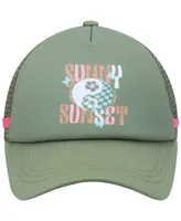 Women's Roxy Green Dig This Trucker Snapback Hat