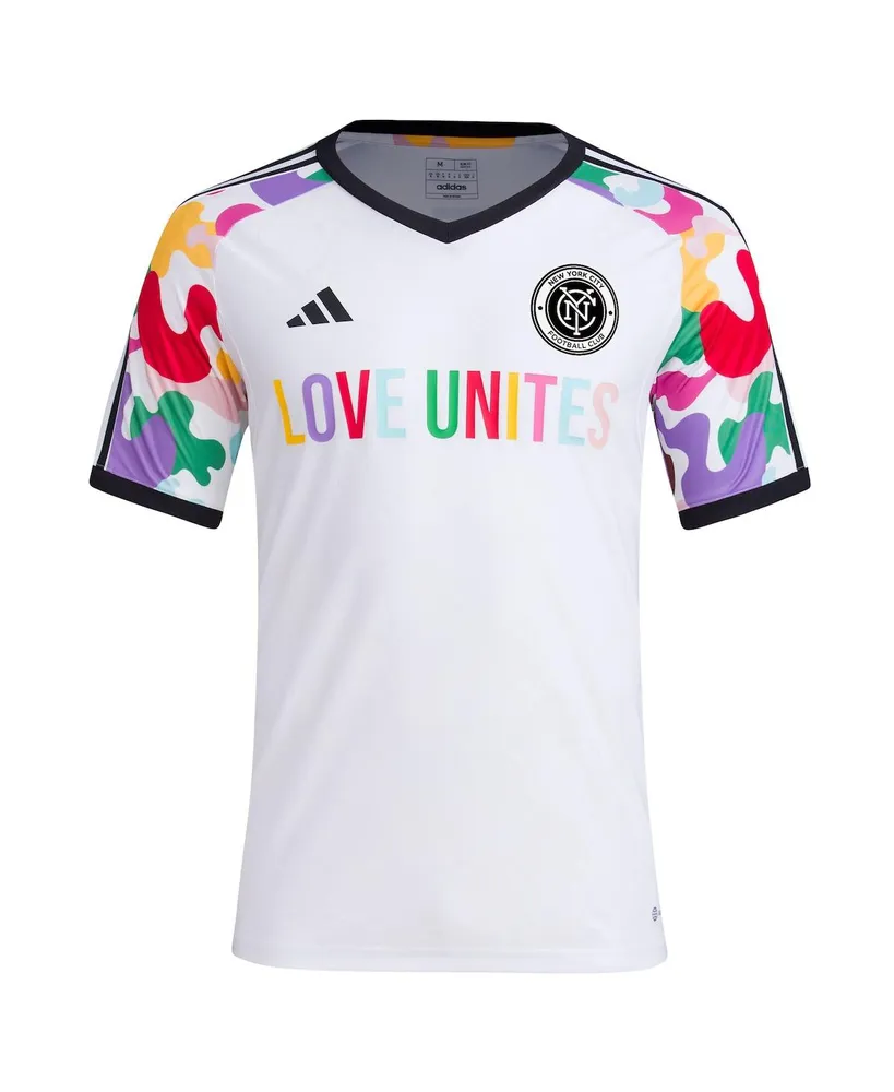 Men's adidas White New York City Fc 2023 Pride Pre-Match Top