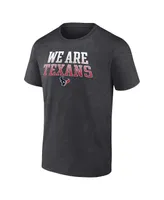 Men's Fanatics Charcoal Houston Texans Big and Tall We Are Statement T-shirt