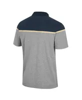 Men's Colosseum Heather Gray Notre Dame Fighting Irish Chamberlain Polo Shirt