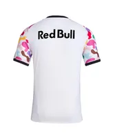 Men's adidas White New York Red Bulls 2023 Pride Pre-Match Top