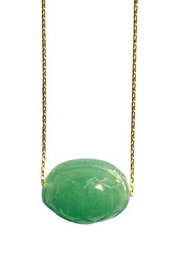 seree Turtur - Jade stone pendant necklace