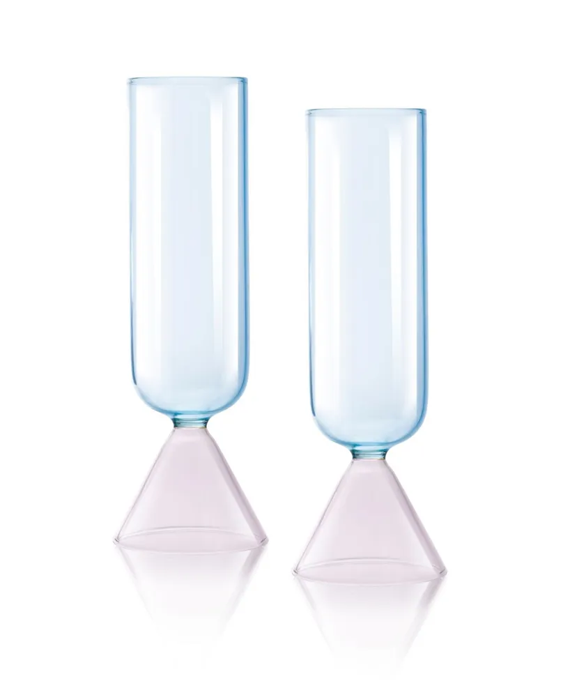 Qualia Glass Venice Flute Glasses, Set of 2