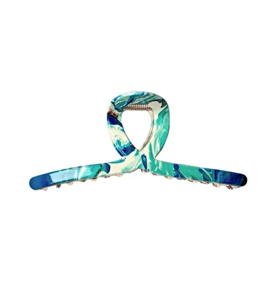 Looped Claw Clip - Teal