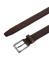 Trafalgar Men's Stitch Detail Leather Belt