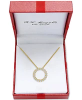 Diamond Open Circle 18" Pendant Necklace (1/2 ct. t.w.)