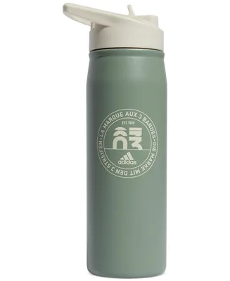 adidas Stainless Steel Metal Bottle with Straw