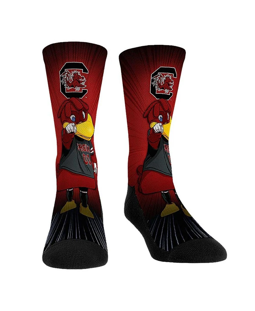 Men's and Women's Rock 'Em Socks South Carolina Gamecocks Mascot Pump Up Crew Socks