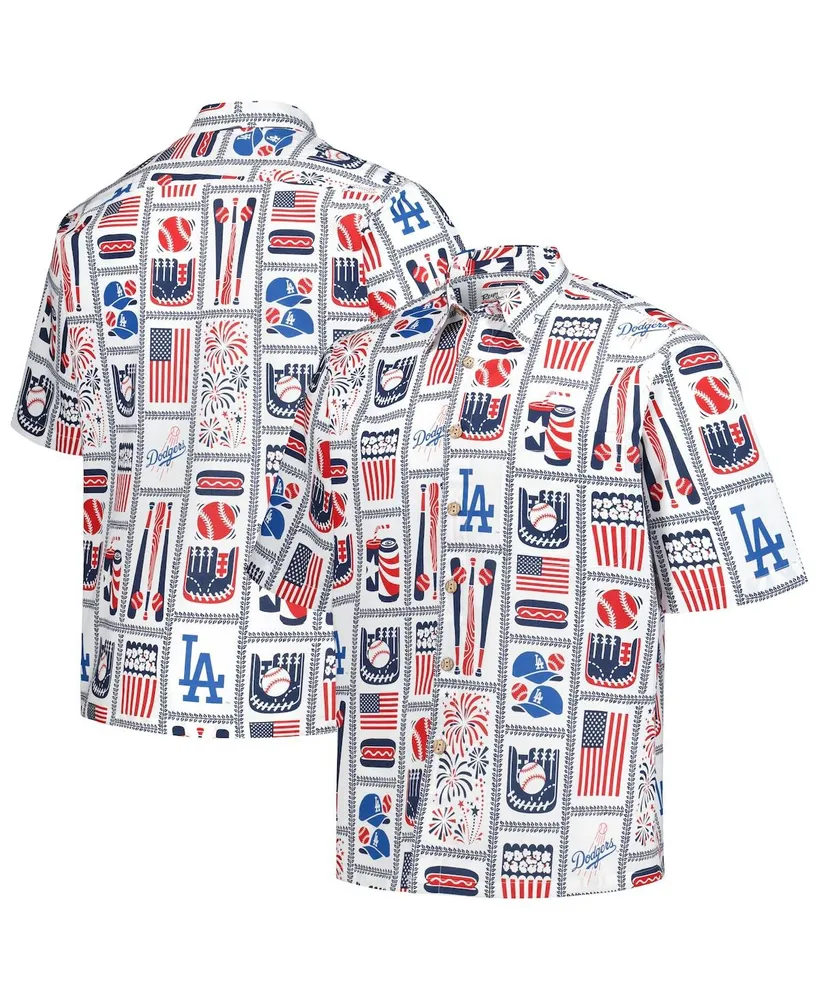 Reyn Spooner Men's Boston Red Sox Americana Button Down Shirt - White - L Each