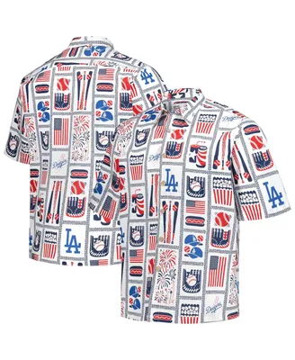 Men's Reyn Spooner White New York Yankees Americana Button-Up Shirt