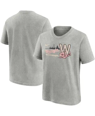 Preschool Boys and Girls Nike Gray Washington Nationals City Connect T-shirt