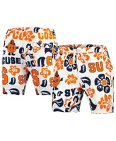 Men's Wes & Willy White Syracuse Orange Vault Tech Swimming Trunks