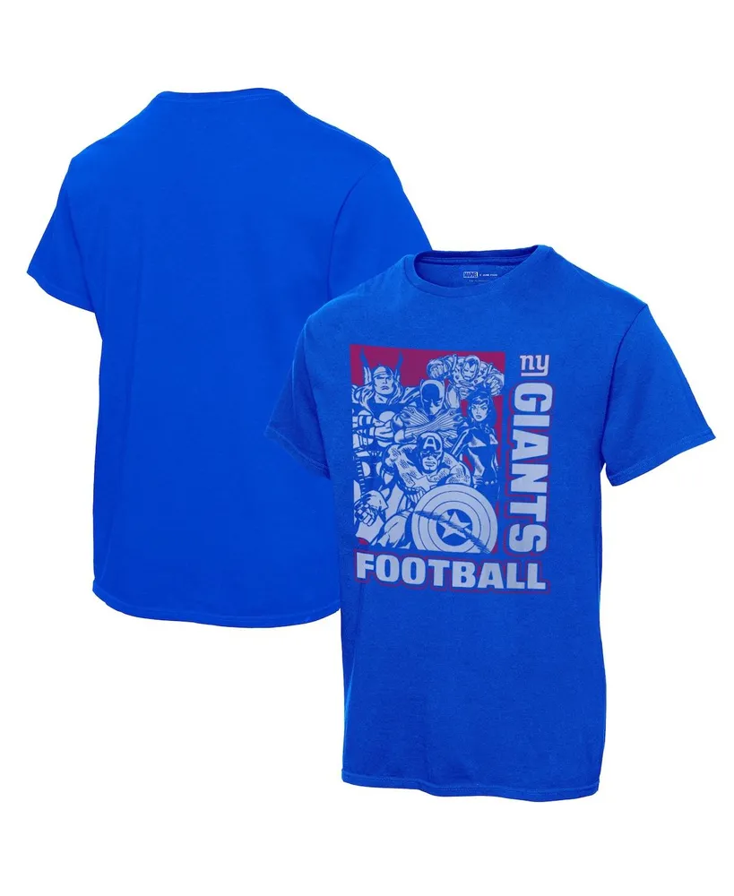 Men's Junk Food Royal Indianapolis Colts Slant T-Shirt