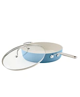 KitchenAid Hard Anodized Ceramic Nonstick 5 Quart Saute Pan with Lid