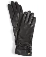 Cole Haan Women's Ruched Leather Gloves