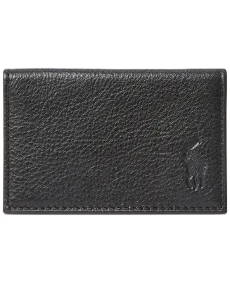 Polo Ralph Lauren Men's Pebbled Leather Card Wallet