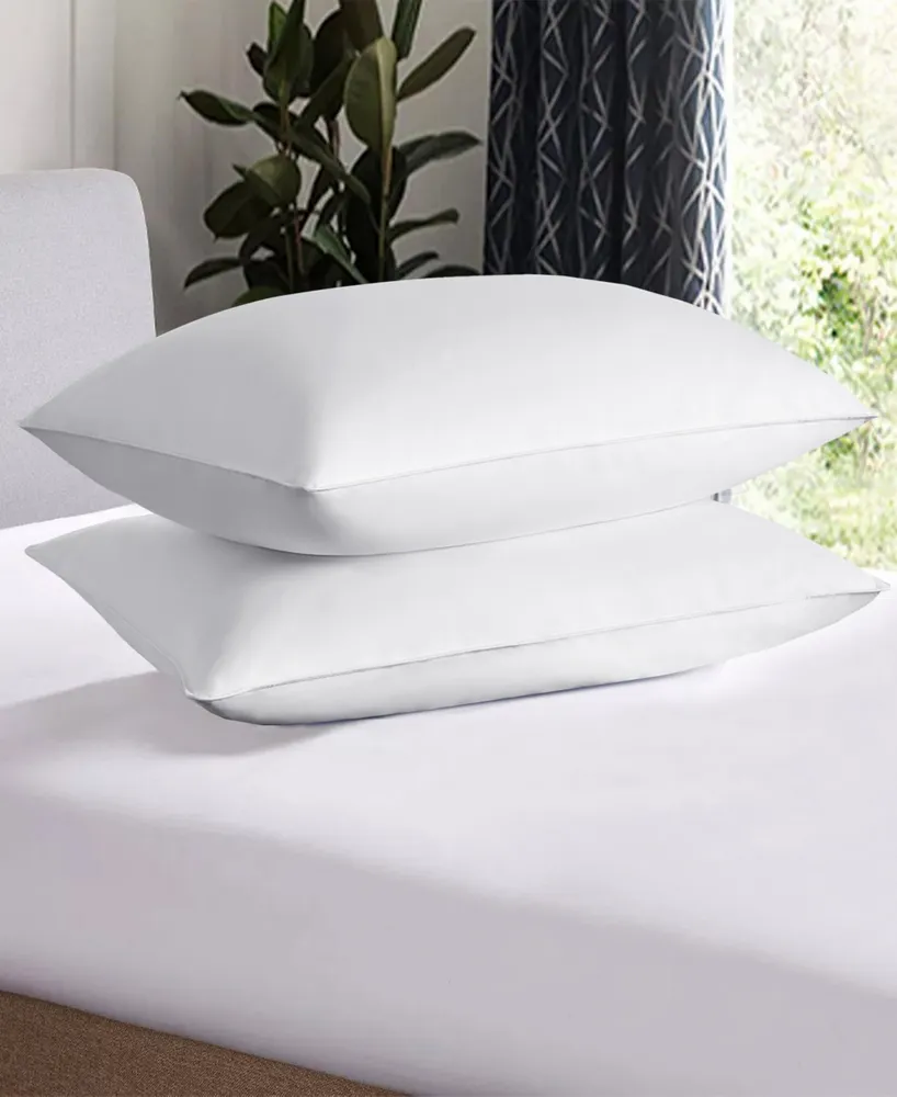 Unikome Hotel Collection 100% Cotton Medium Support Feather and Down 2-Pack Pillows