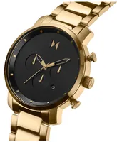 Mvmt Men's Chronograph Gold-tone Stainless Steel Bracelet Watch 45mm