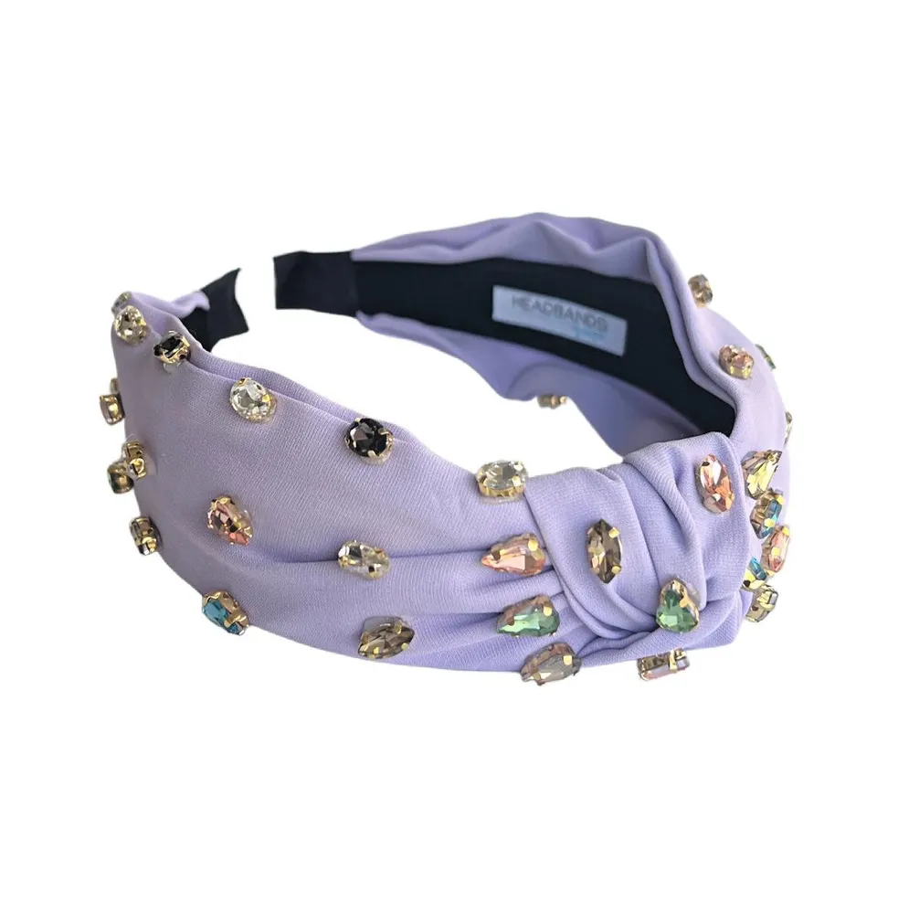 Headbands of Hope Women's Traditional Knot Headband - Purple Gem