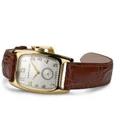 Hamilton Men's Swiss Boulton Brown Leather Strap Watch 27mm H13431553