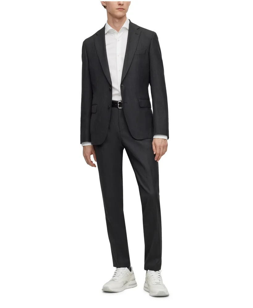 HUGO Men's Slim-Fit Superflex Stretch Solid Suit Pants - Macy's