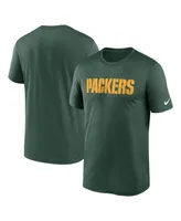 Men's Nike Green Bay Packers Legend Wordmark Performance T-shirt