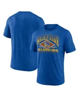 Men's Fanatics Heather Royal Golden State Warriors True Classics Power Phase Tri-Blend T-shirt