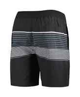 Men's G-iii Sports by Carl Banks Black Cleveland Browns Coastline Volley Swim Shorts