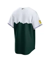 Men's Nike Green Colorado Rockies City Connect Replica Team Jersey