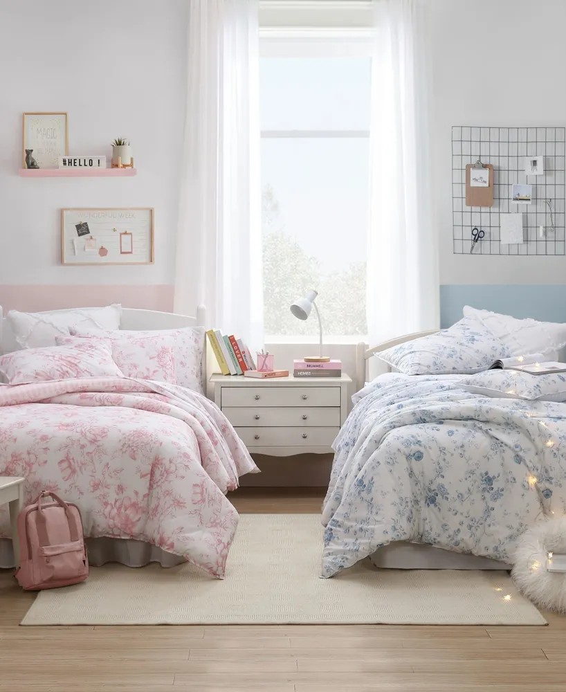 Laura Ashley Delphine Cotton Reversible Piece Comforter Set